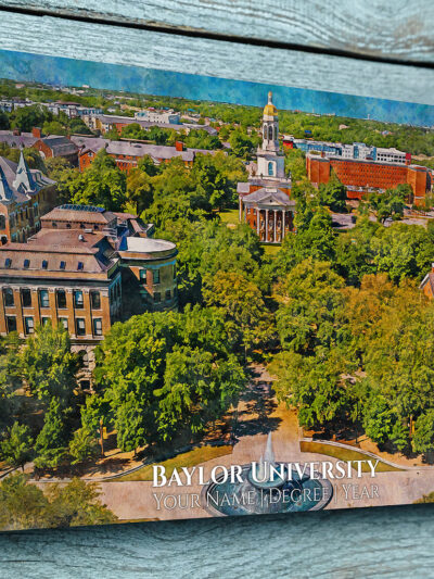 Baylor University canvas print  with Pat Neff Hall, Old main and the Armstrong Browning library