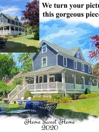 Custom Watercolor Home Prints