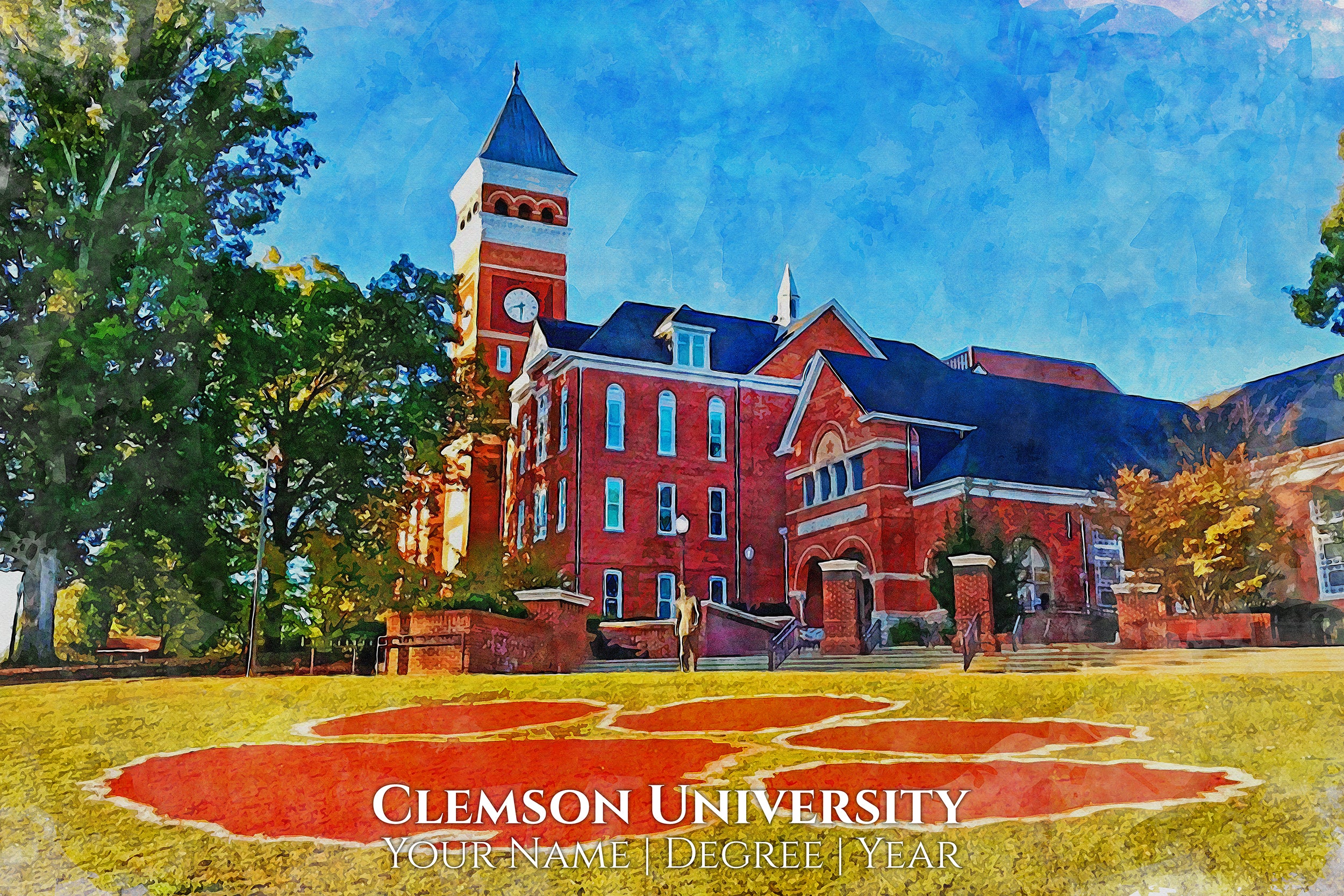CLEMSON UNIVERSITY IMAGE SHOWING CAMPUS BUILDING