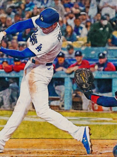 Freddie Freeman Los Angeles Dodgers canvas, Freddie Freeman wall art, Los Angles Dodgers Canvas, Freddie Freeman Poster wall art