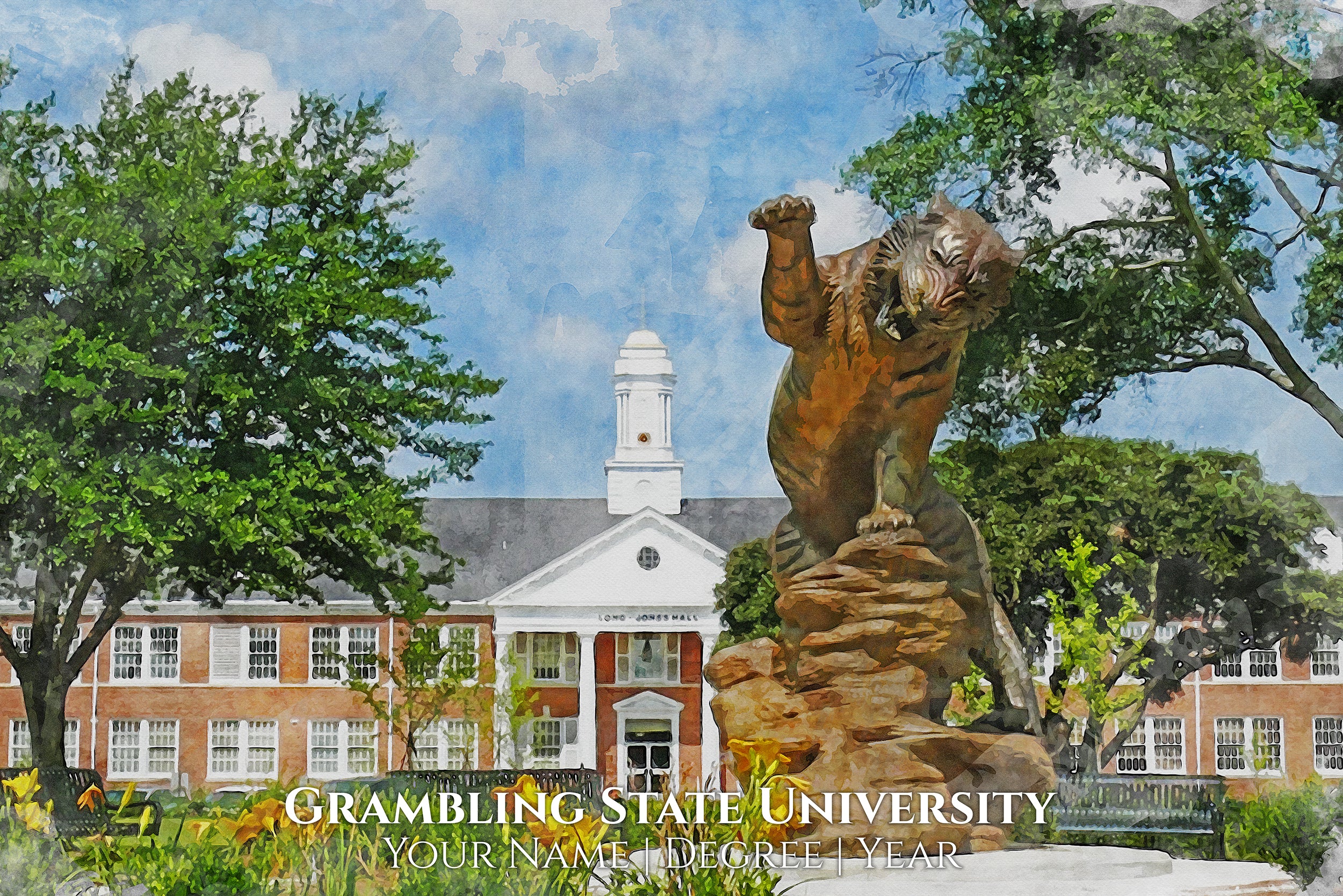 GRAMBLING STATE UNIVERSITY IMAGE SHOWING CAMPUS BUILDING