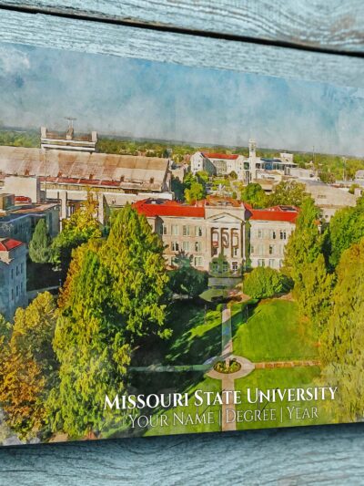 Missouri State University watercolor. Graduation gift, Missouri State University , College wall art,  College WC