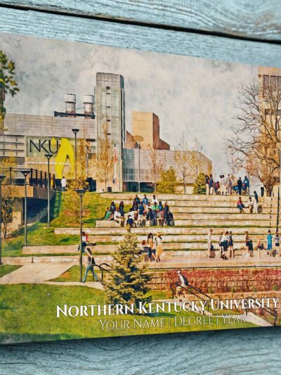 UNIVERSITY OF NORTHERN KENTUCKY CAMPUS CANVAS PRINT HANGING ON WALL