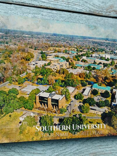 SOUTHERN UNIVERSITY CAMPUS CANVAS PRINT HANGING ON WALL