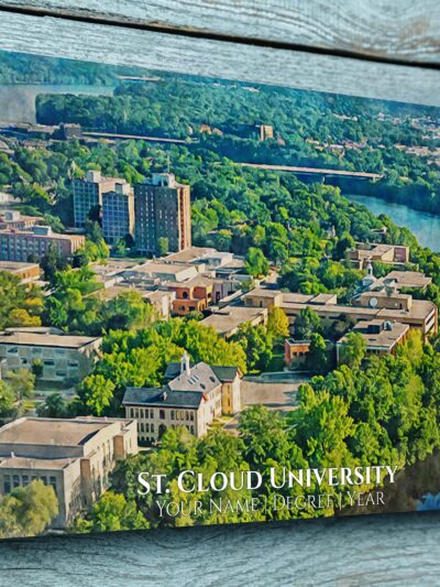 St. Cloud State University watercolor. Graduation gift, St. Cloud State University , College wall art,  College WC