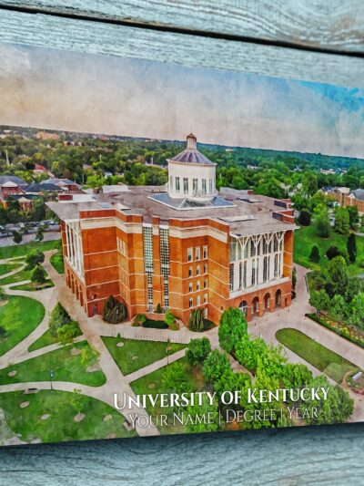 UNIVERSITY OF KENTUCKY CAMPUS CANVAS PRINT HANGING ON WALL