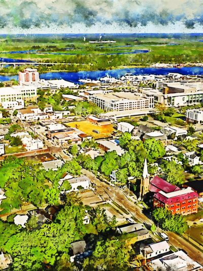 Wilmington_NC_Watercolor_Canvas_Print