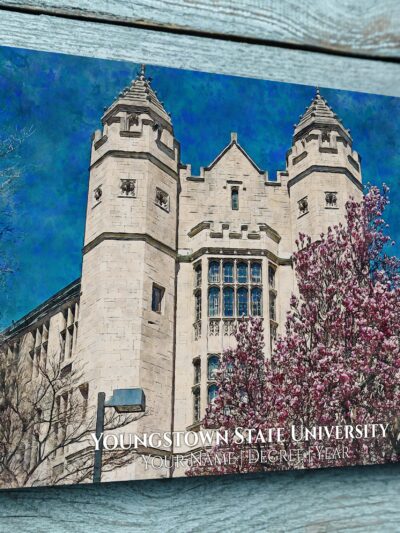 YOUNGSTOWN STATE CAMPUS CANVAS PRINT HANGING ON WALL