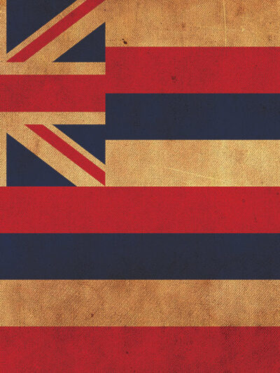 Vintage Hawaii Flag on Canvas, Hawaii, Flag, Wall Art, Hawaii Photo, Hawaii flag on canvas, Flag, Single or Multiple Panels Hawaii flag
