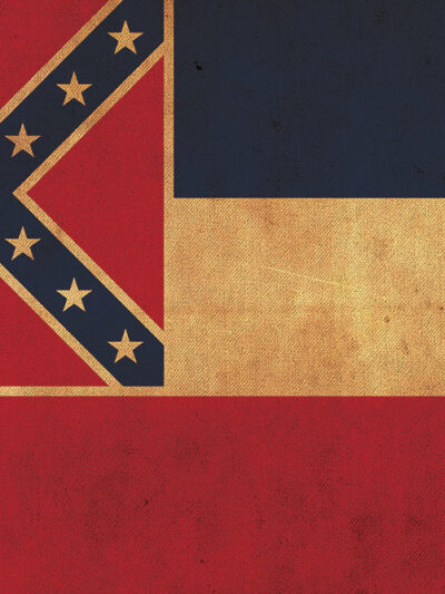 Vintage Mississippi Flag on Canvas, Mississippi Flag, Wall Art, Mississippi Photo, Mississippi Print, Single or Multiple Panels