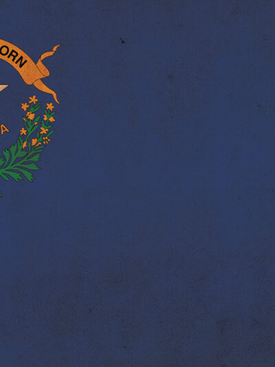 Vintage Nevada flag on canvas, Nevada, Flag, Wall Art, Nevada Photo, Nevada flag on canvas,  Single or Multiple Panels Nevada flag