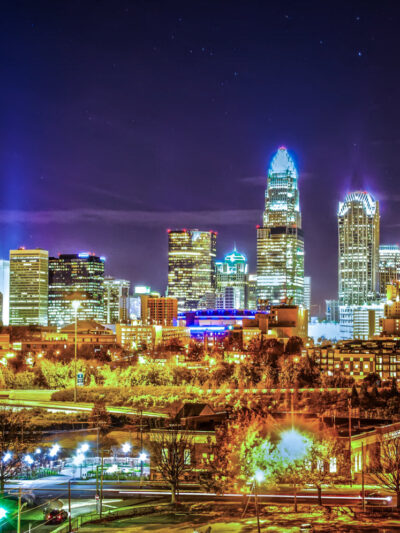 Charlotte at night, Charlotte Canvas, Charlotte skyline, Charlotte Wall canvas, 3 panel or single panel Charlotte art,Charlotte wall art