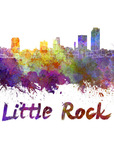 Little Rock skyline watercolor canvas, Little Rock Canvas Print, Little Rock wall art, Little Rock Canvas Wall Art,Little Rock watercolor