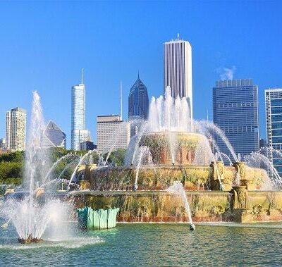 Chicago skyline, Chicago Canvas, Chicago canvas skyline, Grant Park Wall canvas, 3 panel or single panel Chicago art, Chicago photo