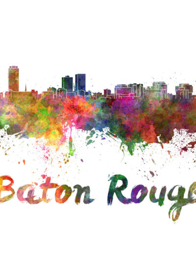Baton Rouge skyline watercolor canvas, Baton Rouge Canvas, Baton Rouge wall art, Baton Rouge Canvas Wall Art, Baton Rouge wall art canvas