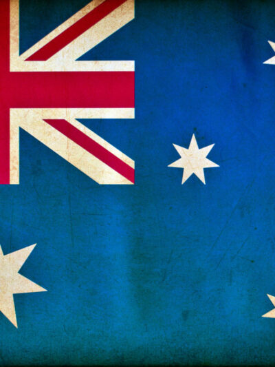 Vintage Australia Flag on Canvas, Australia Wall Art,  Australia Photo flag on canvas, Single or Multiple Panels Australian flag