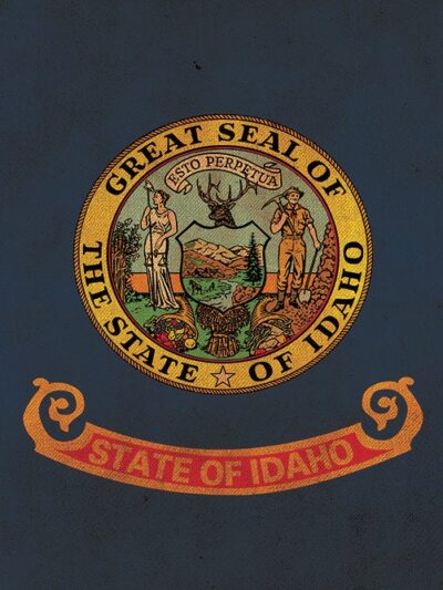 Vintage Idaho Flag on Canvas, Idaho, Flag, Wall Art, Idaho Photo,Idaho flag on canvas, Flag, Single or Multiple Panels Idaho flag