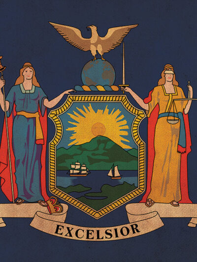 Vintage New York Flag on Canvas, New York Flag, Wall Art, New York Photo New York Print, Single or Multiple Panels