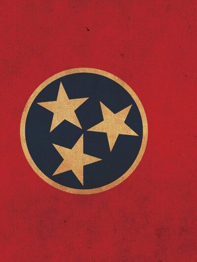 Vintage Tennessee Flag on Canvas, Tennessee Flag, Wall Art, Oregon Photo, Tennessee flag on canvas,Single or Multiple Panels Indiana flag