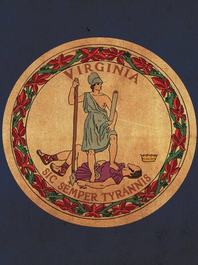 Vintage Virginia Flag on Canvas, Virginia, Wall Art, Virginia Photo, Virginia Print,  Fine Art, Old Dominion Flag, Single or Multiple Panels