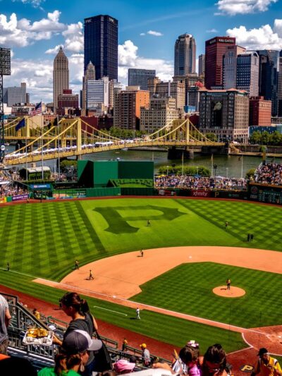 PNC park Printed on Canvas, Pittsburgh skyline, Large Pittsburgh Pirates Print, Pittsburgh wall art, Canvas gifts, art