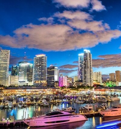 Miami Skyline, Miami Canvas, Wall canvas, 3 panels canvas or choose a single print,Miami Color Canvas Art Print, Miami Beach large canvas