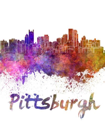 Pittsburgh skyline watercolor canvas,  Pittsburgh Canvas, OKC wall art, Pittsburgh Canvas Wall Art, Pittsburgh wall art canvas, Pennsylvania