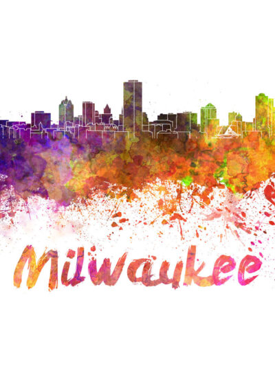 Milwaukee skyline watercolor canvas,  Milwaukee Canvas, Milwaukee wall art, Milwaukee Canvas Wall Art, Milwaukee wall art canvas, Milwaukee