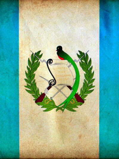 Vintage Guatemala Flag on Canvas, Guatemala Wall Art, Guatemala Photo flag on canvas, Single or Multiple Panels Guatemala flag, Central
