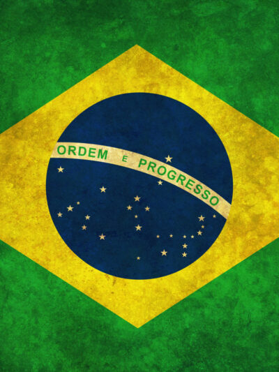 Vintage Brazil Flag on Canvas, Brazil Wall Art, Brazil Photo flag on canvas, Single or Multiple Panels Brazil flag Brazil culture