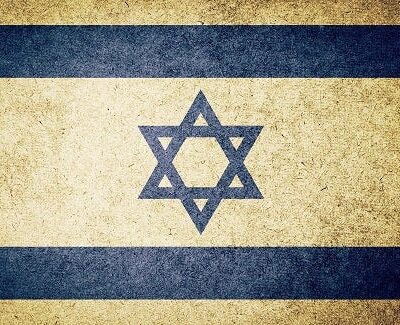 Vintage Israell Flag on Canvas, Israel Wall Art, Israel Photo flag on canvas, Single or Multiple Panels Israel flag Israel culture