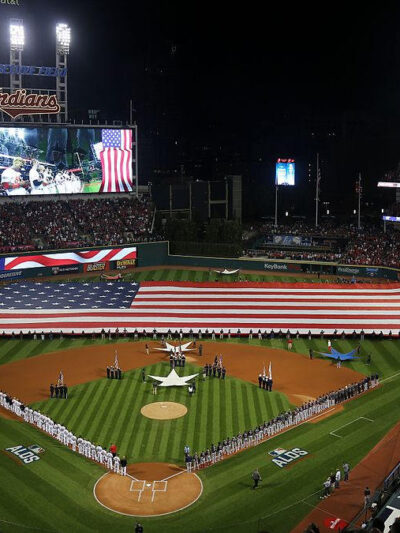 Progressive Field Printed on Canvas, Cleveland Baseball skyline, Large Cleveland Indians Print, Cleveland wall art, Canvas gifts, art