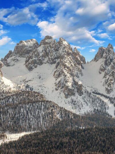 Snow Covered Mountains canvas, Printed on Canvas, Landscape Mountains skyline, Large Mountains Print, Italy wall art, Canvas gifts, art