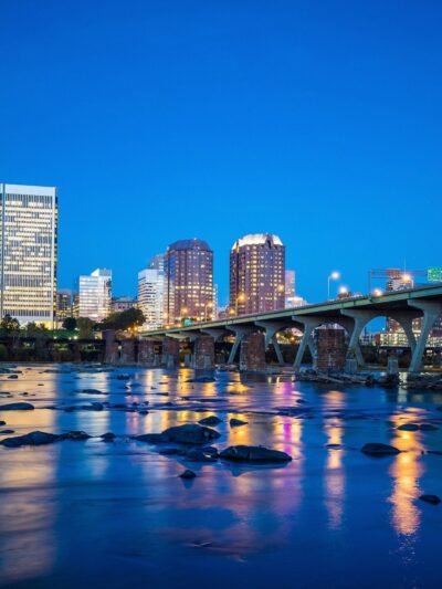 Richmond Virginia canvas, Richmond skyline Canvas, Richmond James River skyline, Richmond Wall canvas, Virginia wall art