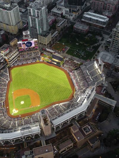 San Diego Canvas, Petco Park Printed on Canvas, San Diego skyline, Large San Diego Padres Print, Baseball wall art, Canvas gifts, art