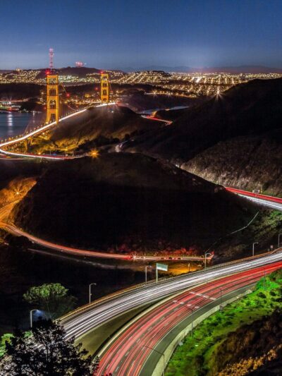 San Francisco skyline canvas at night, Golden Gate  Canvas, San Francisco wall canvas, 3 panel or single panel San Francisco  wall art