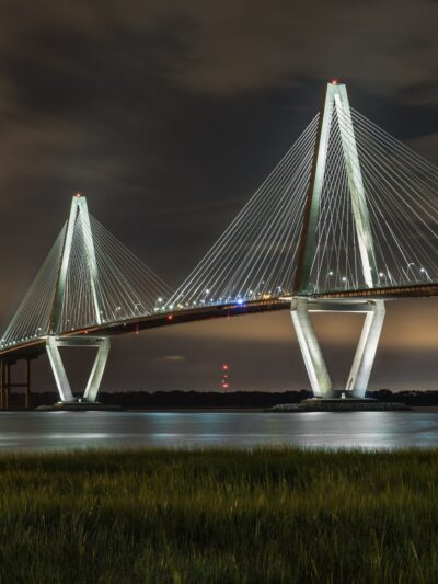 Arthur Ravenel Bridge Charleston SC skyline canvas, Charleston Canvas,  Charleston wall canvas, Charleston south decor, Mount Pleasant SC