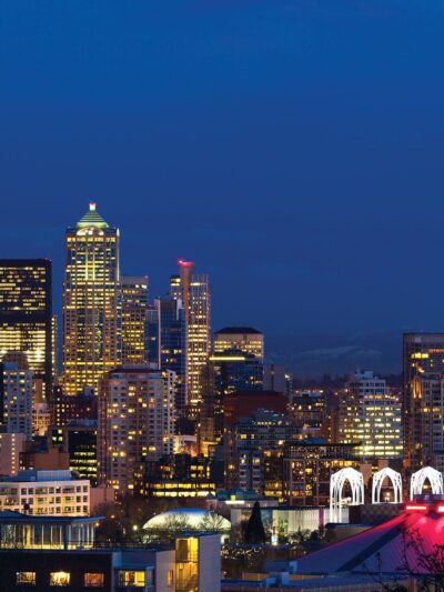 Seattle canvas skyline, Seattle Canvas, Seattle skyline, Seattle Wall canvas, 3 panel or single panel, Seattle wall art