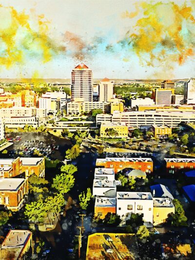 Albuquerque skyline canvas,  Albuquerque Canvas,  Albuquerque wall art, Albuquerque Canvas Wall Art,Albuquerque  wall art canvas,