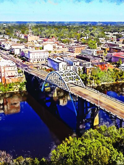 Selma watercolor canvas, Selma Canvas  Selma watercolor Wall Art, Selma Alabama wall art canvas,Selma  wall art,