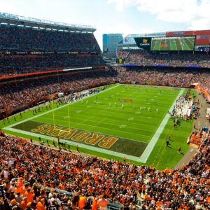 First Energy Stadium Printed on Canvas, Cleveland Browns, Large Cleveland Browns Print, Browns wall art, Canvas gifts, Cleveland Football