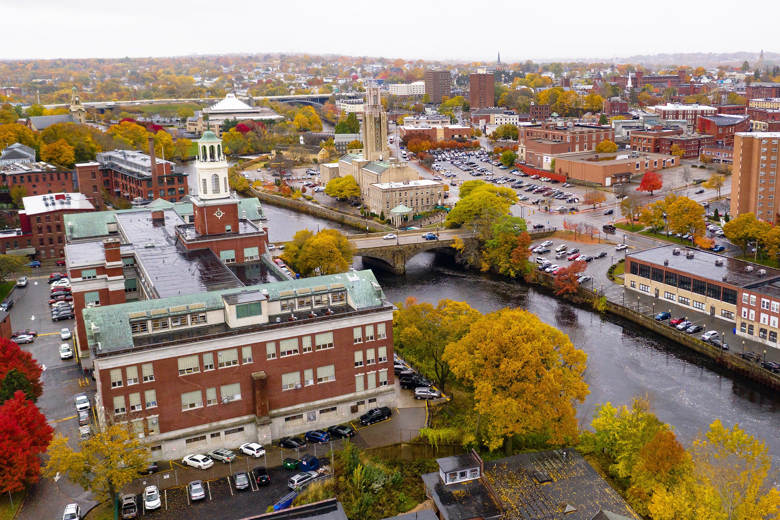 Pawtucket RI skyline, Pawtucket canvas art, Pawtucket RI print on canvas, Pawtucket Rhode Island wall art