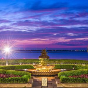 Charleston SC Pineapple on canvas, Charleston Pineapple canvas , Pineapple art, Charleston photo wall art print, Charleston watercolor