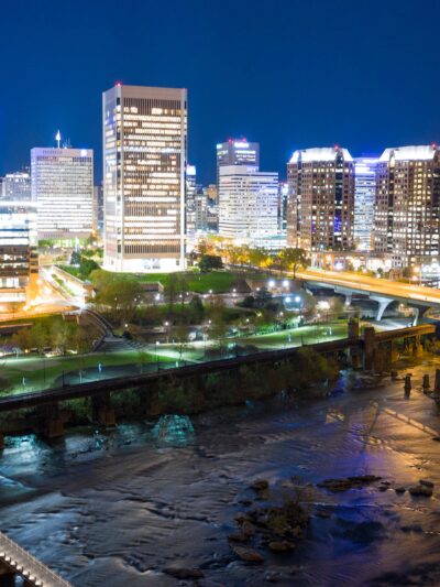 Richmond Virginia canvas, Richmond skyline Canvas, Richmond James River skyline, Richmond Wall canvas, Virginia skyline art