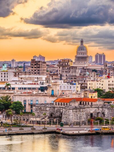 Havana Cuba skyline, Havana Cuba, Wall canvas, , Havana Cuba photo, Cuba art print, Cuba from the ocean