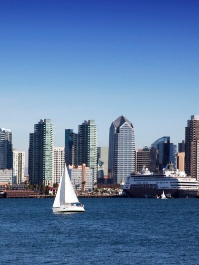 San Diego California skyline canvas, San Diego wall art, San Diego canvas