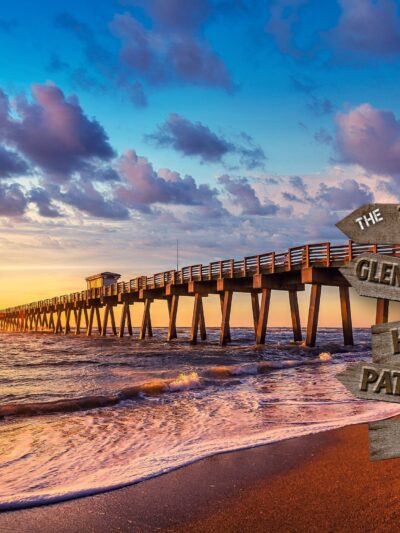 Personalized names canvas, Ocean Pier custom canvas, Color or Black and white, Sign post names  Personalized multi names canvas Ocean Pier