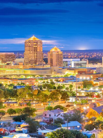 Albuquerque evening skyline