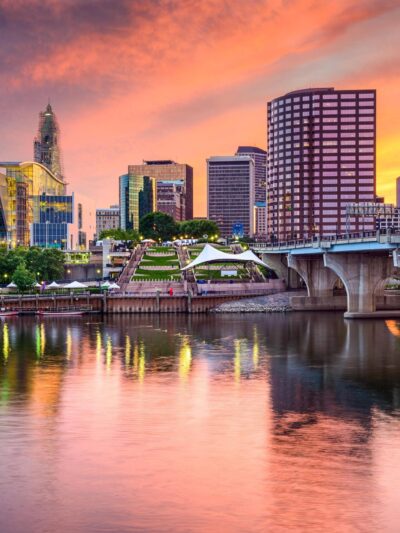 Hartford Connecticut skyline canvas, Hartford Canvas,  Hartford wall canvas, Connecticut wall art Hartford photo wall art print, Hartford