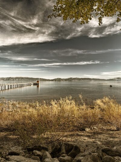 Lake Tahoe at Dusk Large Wall Canvas, Landscape Wall Art, Large Canvas Art, Lake Tahoe canvas print, Large landscape print